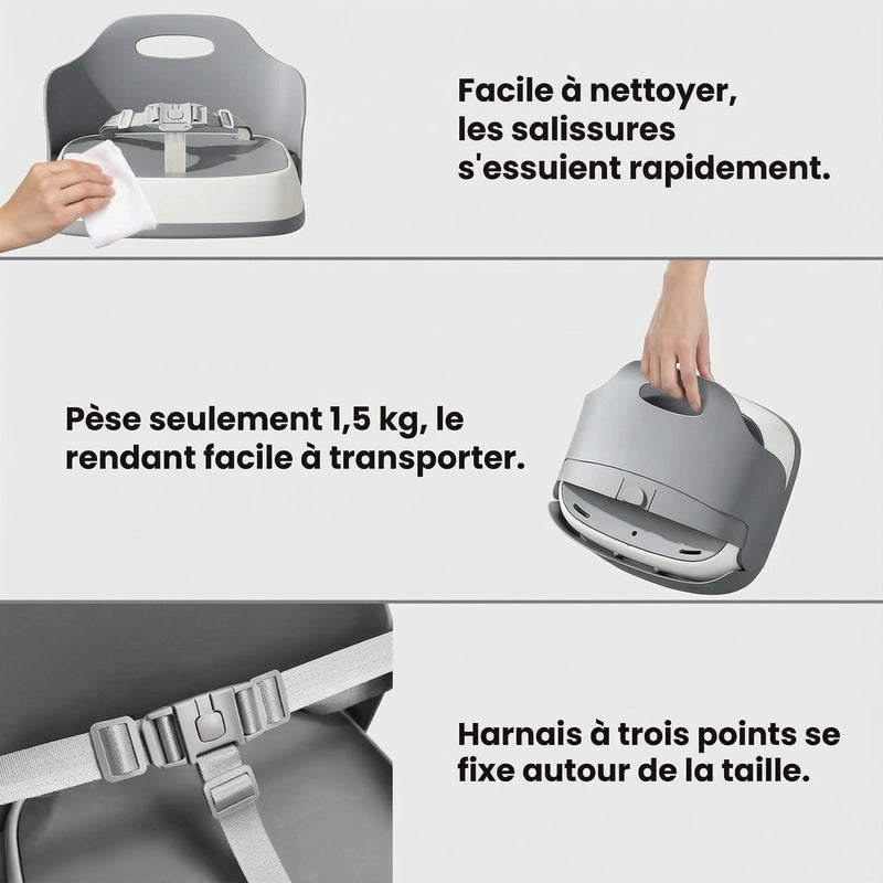 Avantages Du Rehausseur Transportable Gris