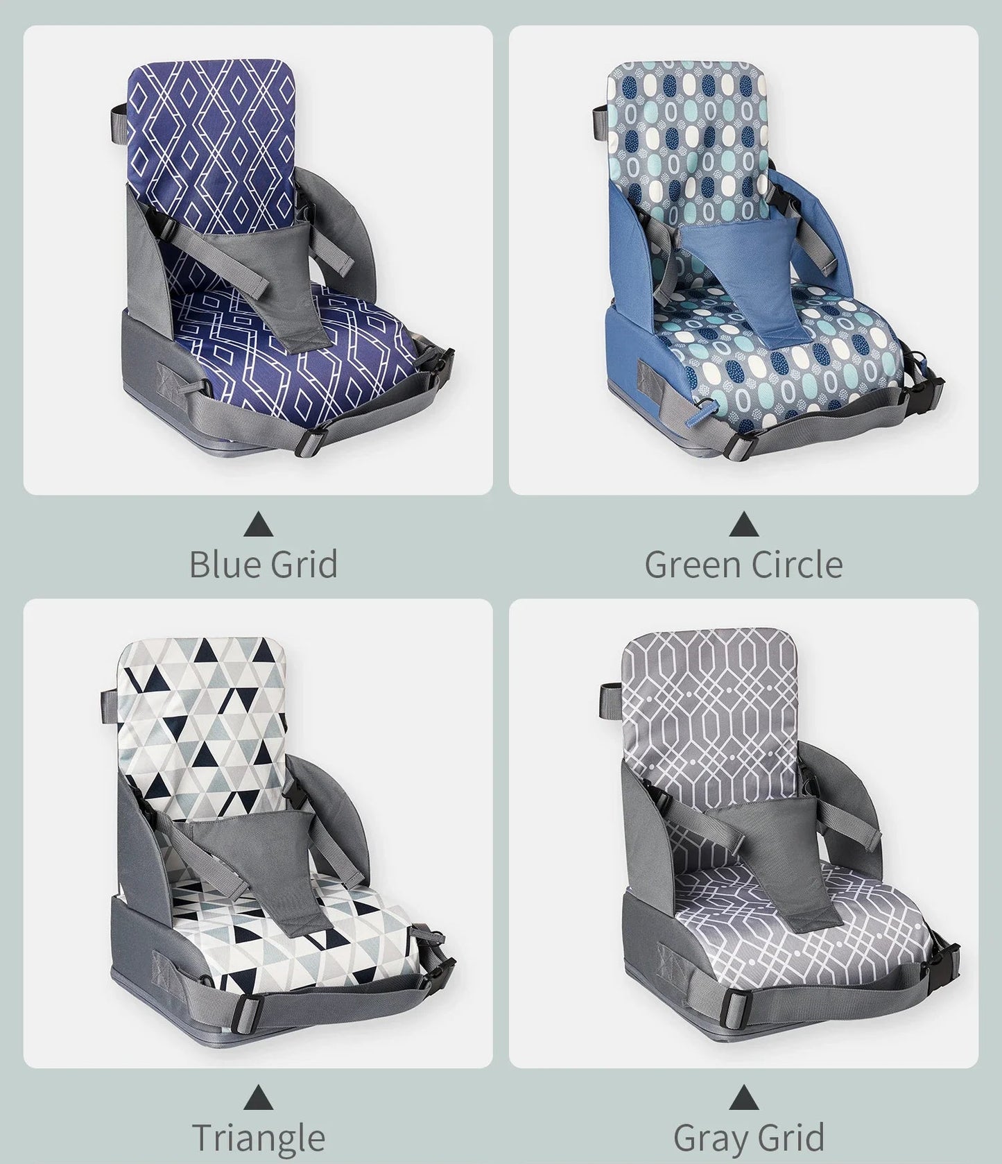 Rehausseur Chaise Pour Bébé à Motif Triangle
