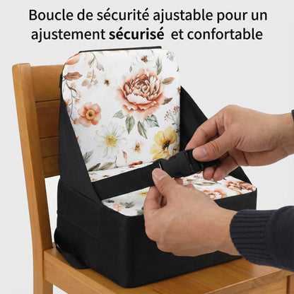 Rehausseur chaise enfant ventilé motif fleurs