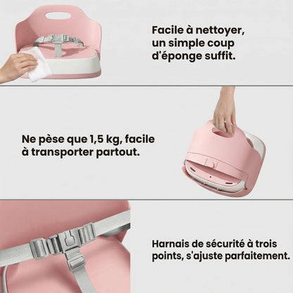 Avantages du Rehausseur Transportable Rose