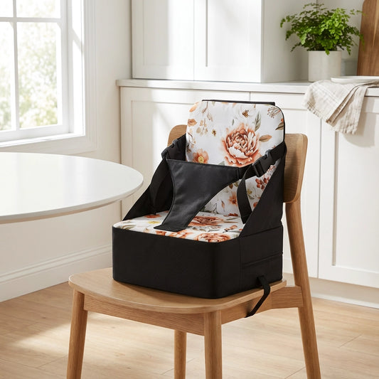 Rehausseur chaise enfant ventilé motif fleurs