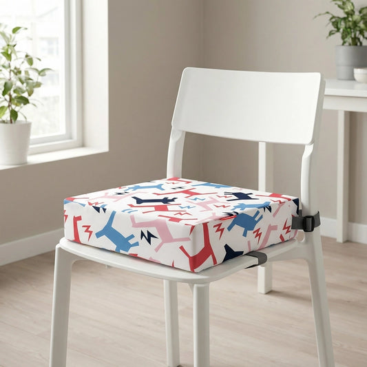 Coussin Rehausseur Enfant Motif Poney Sur Chaise