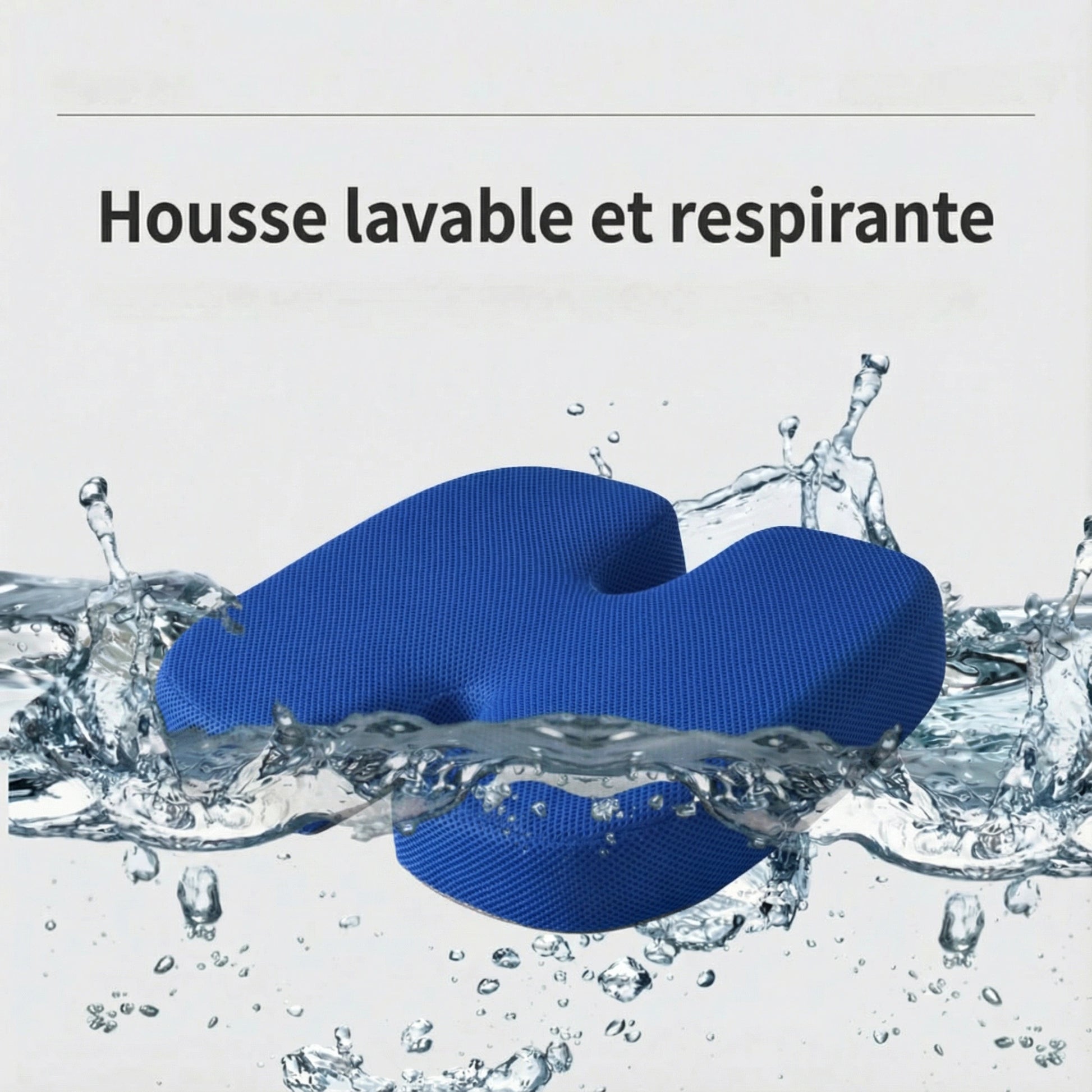 Housse lavable du Rehausseur Chaise Adulte Bleu 