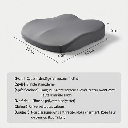 Mesure et Dimension Du Coussin Rehausseur Gris