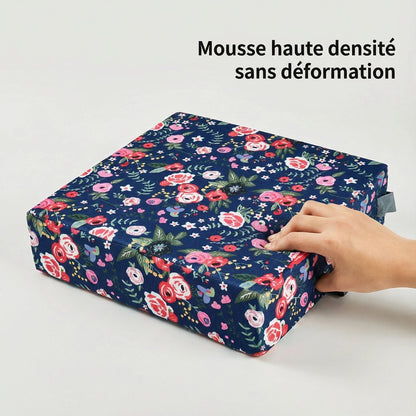 Mousse a haute densite du Coussin Rehausseur Enfant a Motif Floraison