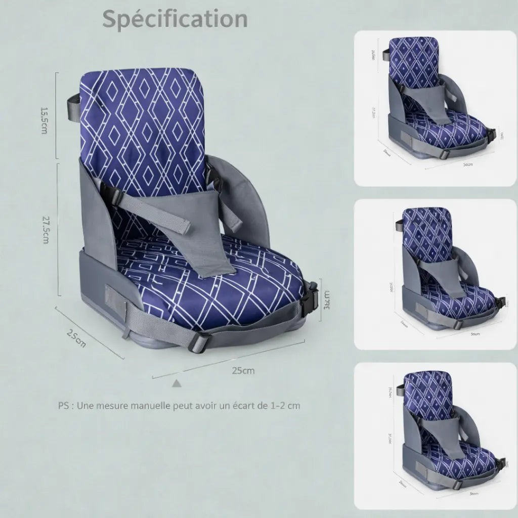 Rehausseur Chaise Bébé Diamand Bleu Description