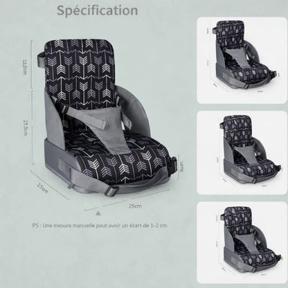 Rehausseur Chaise Bébé Flèche Noir Description 