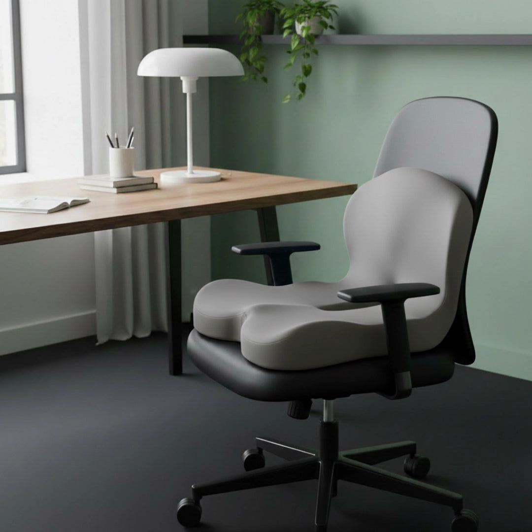 Rehausseur Chaise Ergonomique Gris Sur Chaise