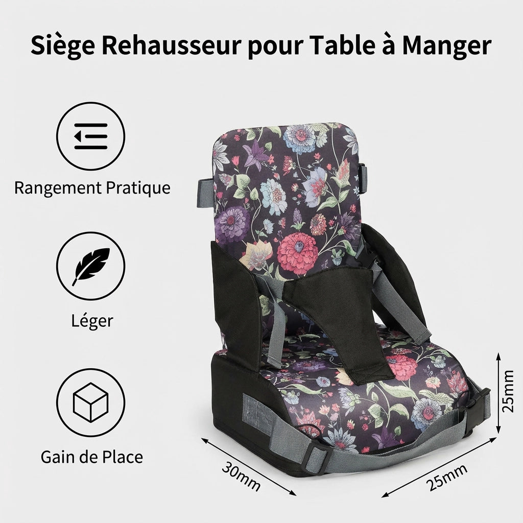 Rehausseur Chaise Motif Fleur Mesures et Avantages