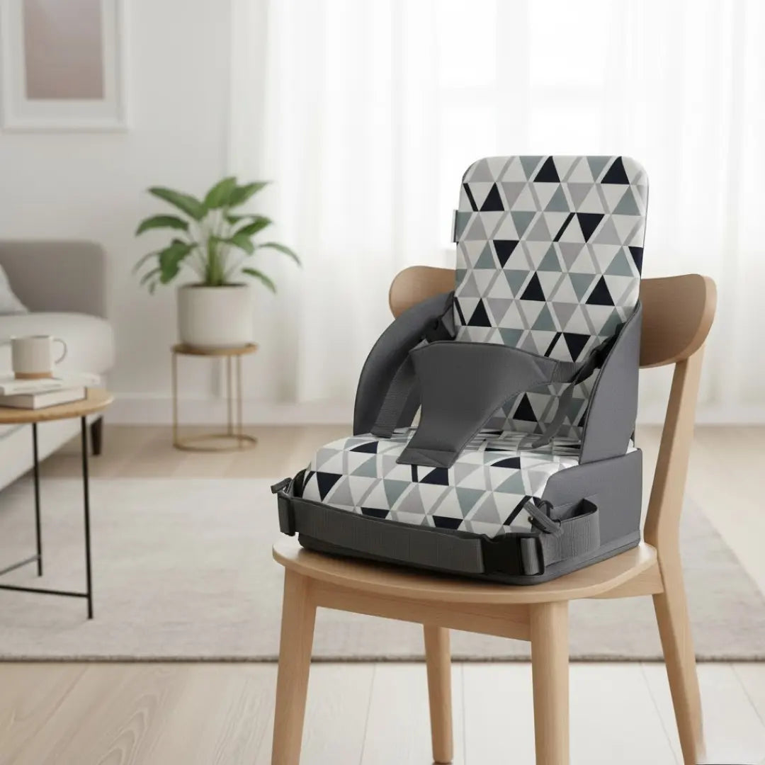 Rehausseur Chaise Bebe a Motif Triangle