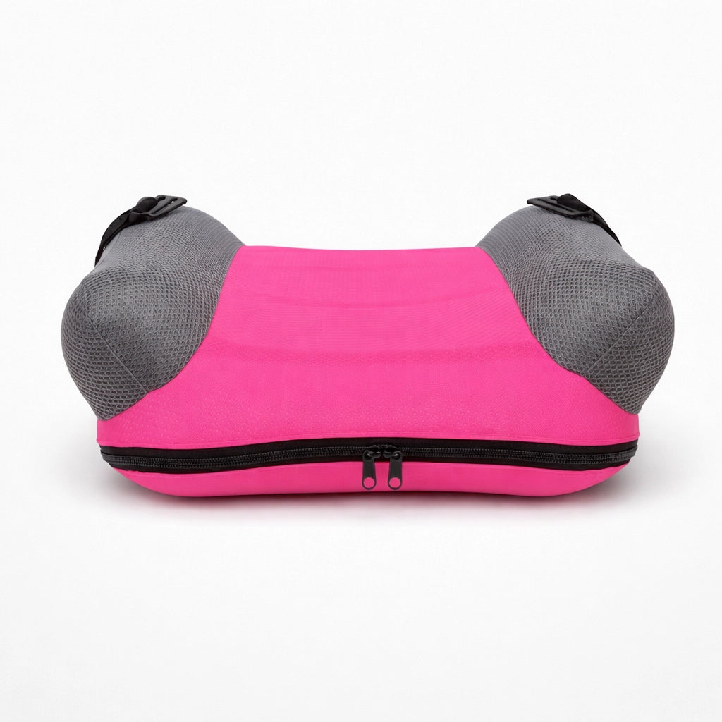 Rehausseur Gonflable Rose Sur Fond Blanc