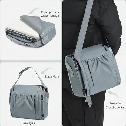 Rehausseur porté en sacoche