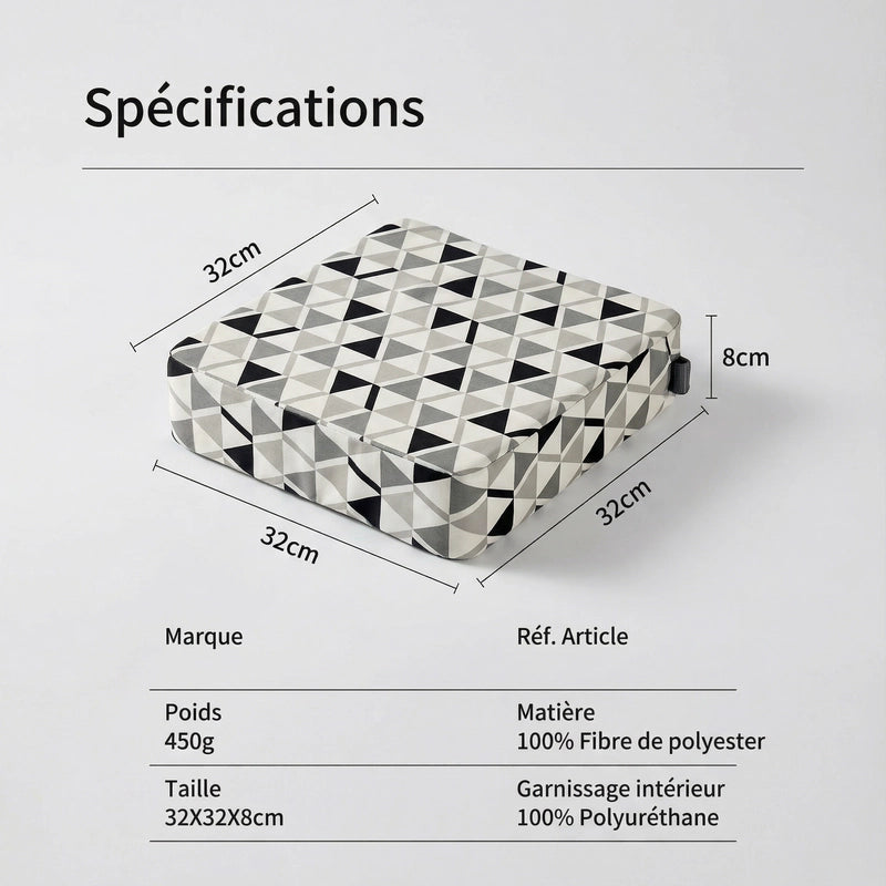 Spécifications du Rehausseur Chaise Enfant Motif Triangle
